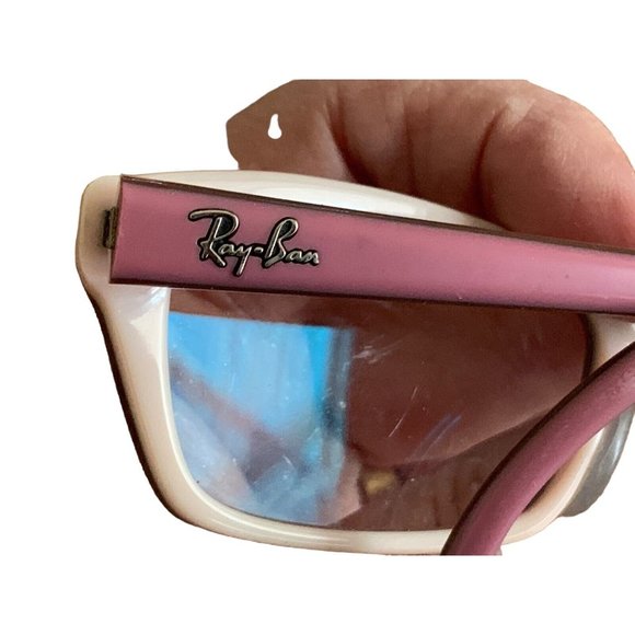 Ray-Ban RB1550 3656 Kids Eyeglasses Frames Pink Rectangular Cat Eye 48-15-130 - Picture 6 of 11